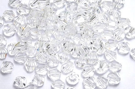 45 Perles en cristal toupies translucide de 4 mm paquet de 100pcs à 8.95€