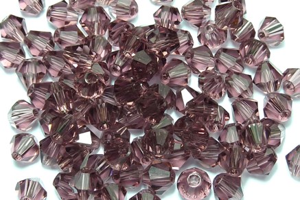 40 Perles en cristal toupies violettes de 4 mm paquet de 100pcs à 8.95€