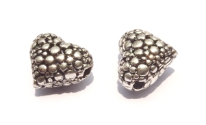 Perles en metal grande finition vendues en paquet 