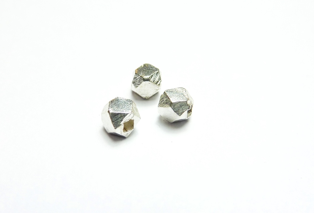 Perle en argent 925 octogonale PA2-07 GRO 