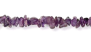 Fil de Perles Chips en Améthyste naturelle - Longueur 40 cm