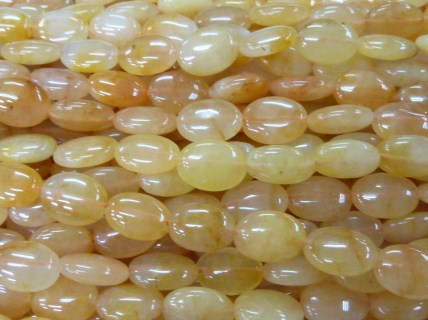 PG49 Fil de perle oval en Agate naturelle