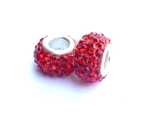 PMCH36 Perle Strass  Rouge