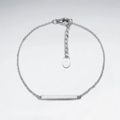 Bracelet chaines en argent 925 engravable