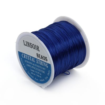 Elastique multi brins 1 mm bleu royal a