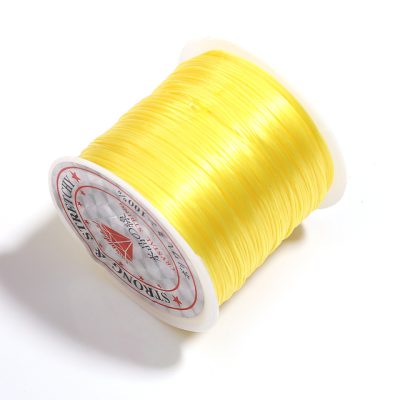 Elastique multi brins 1 mm jaune citron a