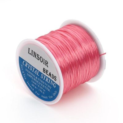 Elastique multi brins 1 mm rose a