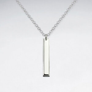 Pendentif Argent 925 Barre 19par63mm