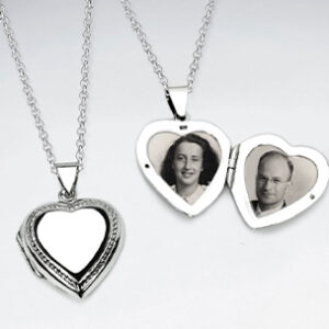 Pendentif Argent 925 Coeur 19par63mm