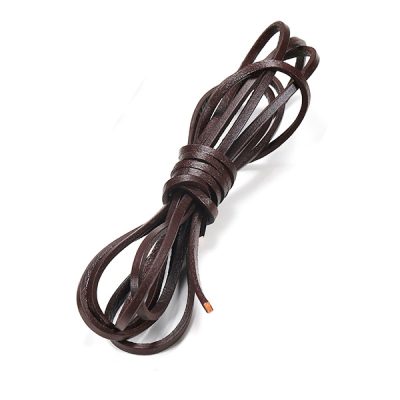 cordon cuir marron 5mm PA