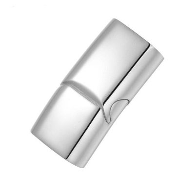 fermoir acier magnetique lateral argent