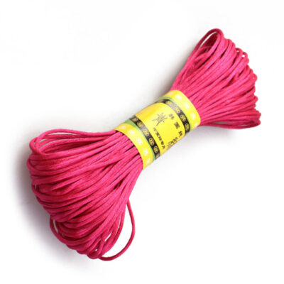 Cordon Queue de rat 20m 1 5mm Satin Nylon fuchsia2