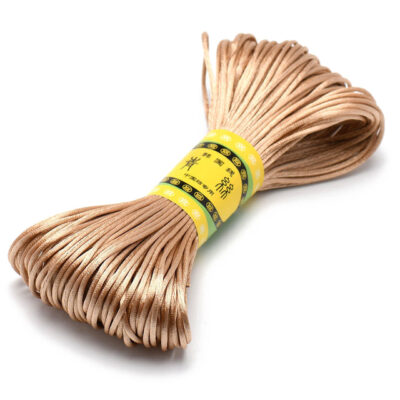Cordon Queue de rat 20m 1 5mm Satin Nylon miel
