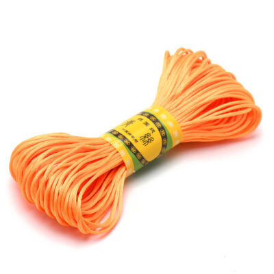 Cordon Queue de rat 20m 1 5mm Satin Nylon orange