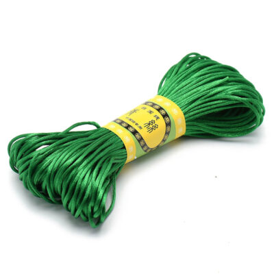 Cordon Queue de rat 20m 1 5mm Satin Nylon vert menthe