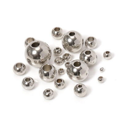 lot de 100 perles acier 316 pour bijoux