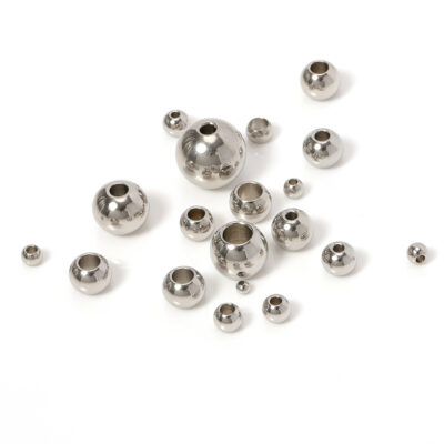 lot de 100 perles acier pour bijoux 6