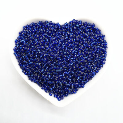 perles de rocailles rondes 2 3 4 mm bleu royal